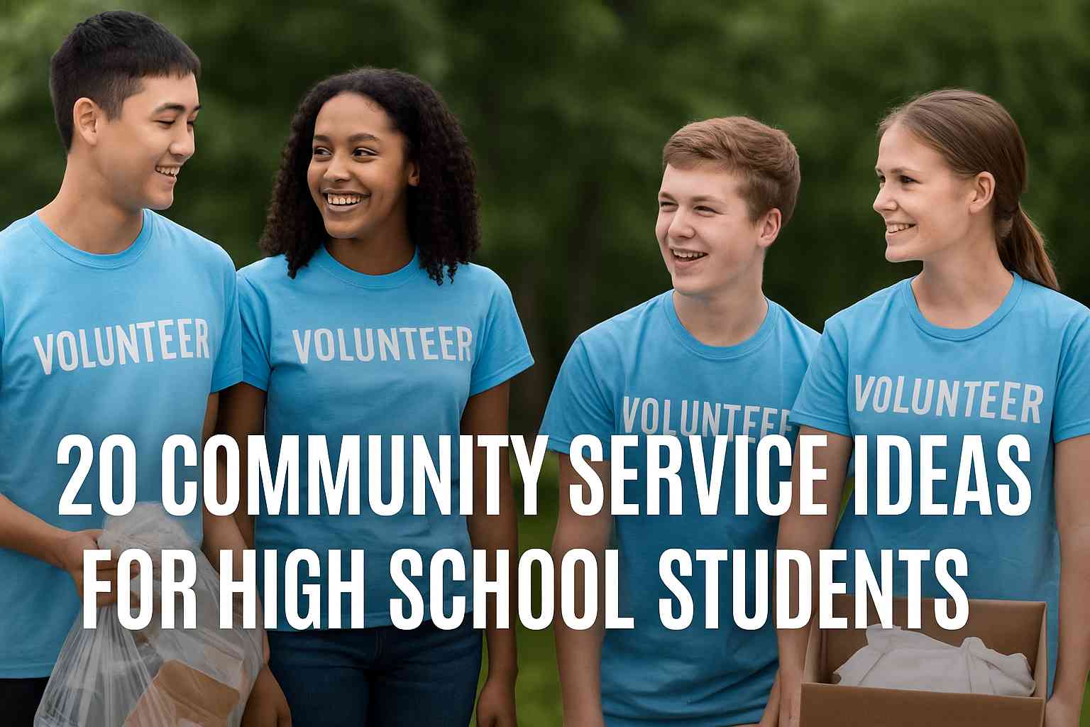 20 Community Service Ideas for High School Students